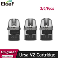 3/6/9pcs Original Lost Vape Ursa V2 Cartridge 2.5ml 0.6/0.8/1.0ohm For URSA NANO PRO 2/ Ursa Baby 3/Ursa Nano S II/ Ursa Epoch