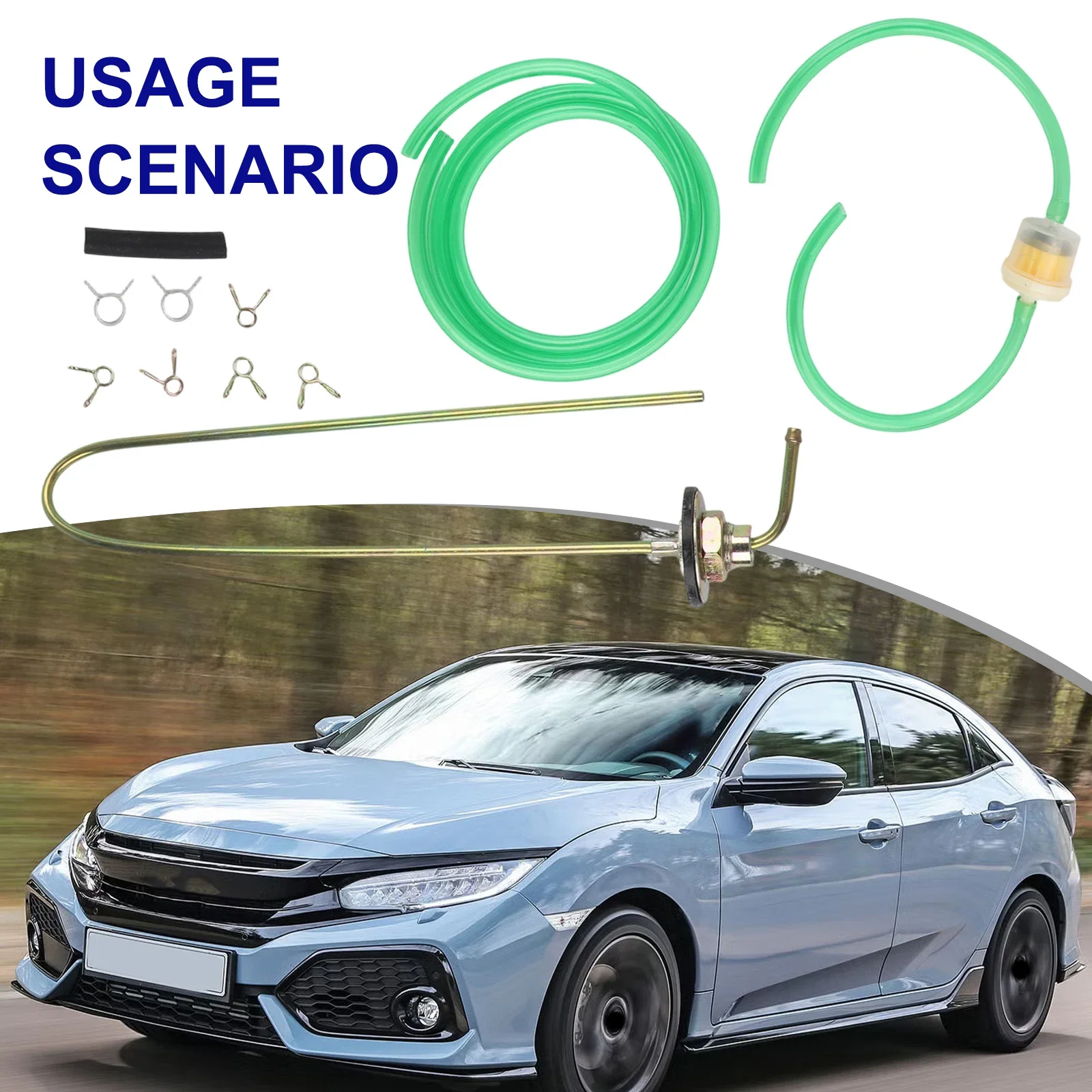 

Надежная портативная система подачи топлива, как показано на фото, с фильтром-колонкой, из прочных материалов, легкое оборудование.