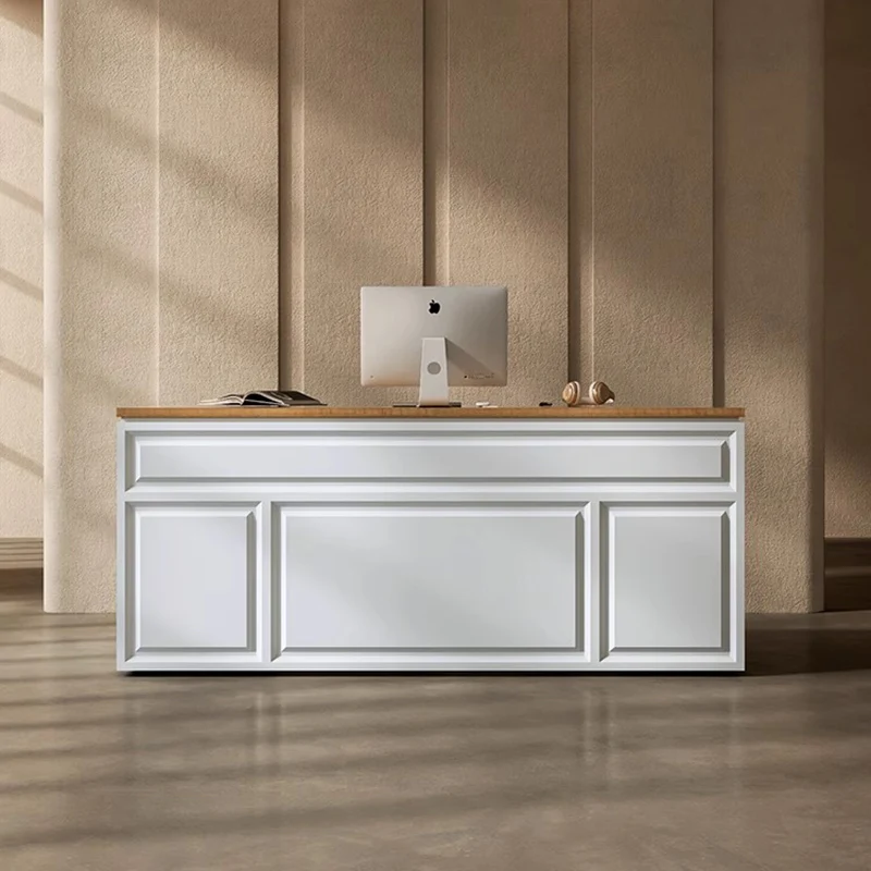 

elegant luxury reception desks shop salon white modern reception desks design l shaped mostrador de tienda office furniture