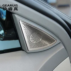 Car Styling Tweeter Speaker Window B column Stickers Trim For Mercedes Benz S class W221 2008-2013 Auto Door Audio Speaker Cover