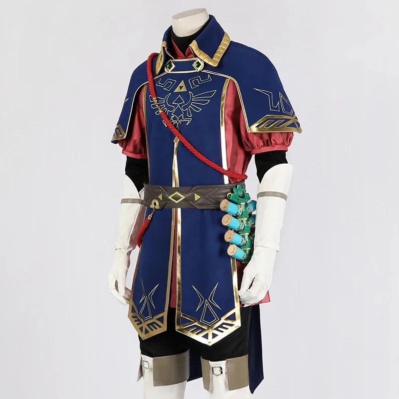 لينك أزياء تنكرية للحراس شعر مستعار موحد لعبة زيلدا لعب الأدوار ملابس حفلات الهالوين كرنفال للرجال