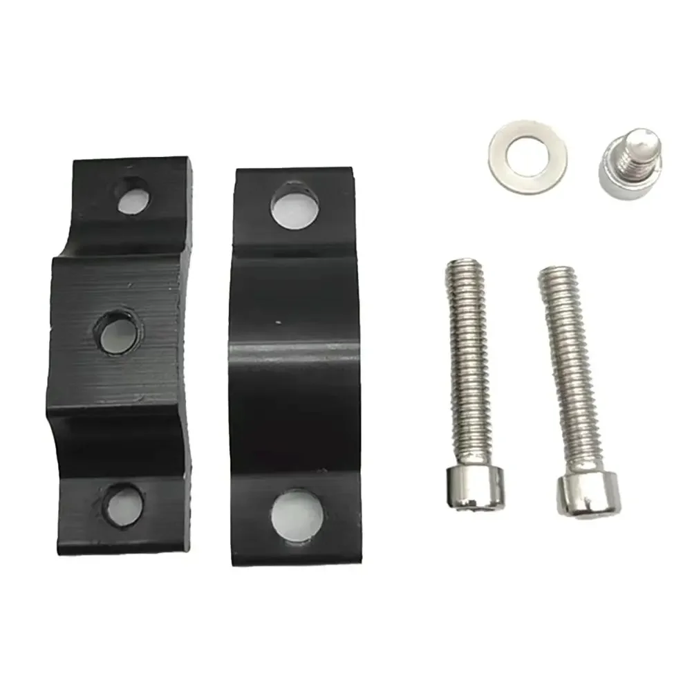 Bumper Clamp Mount Aluminum Alloy Holder Lightweight Design Wide Compatibility Black Brackets Easy Installation