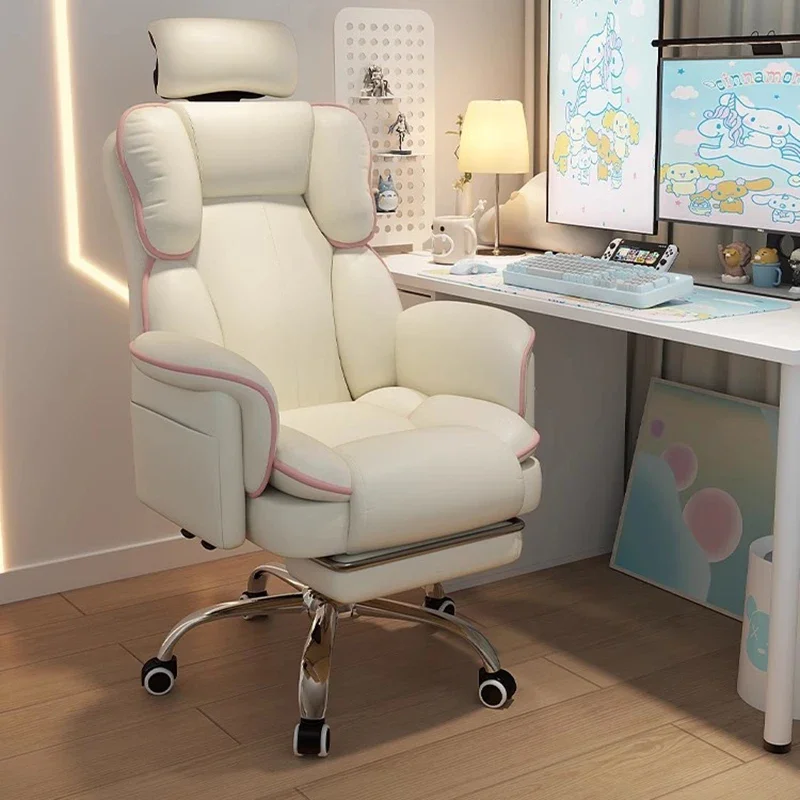 

Luxury Chair Office Desk Chairs Work Meeting Furniture Backrest Writing Armchairs Computer Dresser Cadeiras Gamer Bedroom Swivel