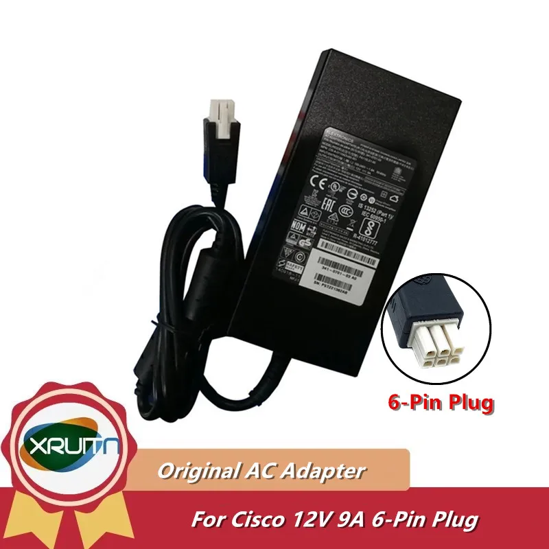 Genuine FA110LS1-00 341-0701-01 AC Adapter 12V 9A for Cisco PWR-4320-AC ISR4321 PWR-4320 4321 Router ISR 4321/K9 Molex 6 Pins