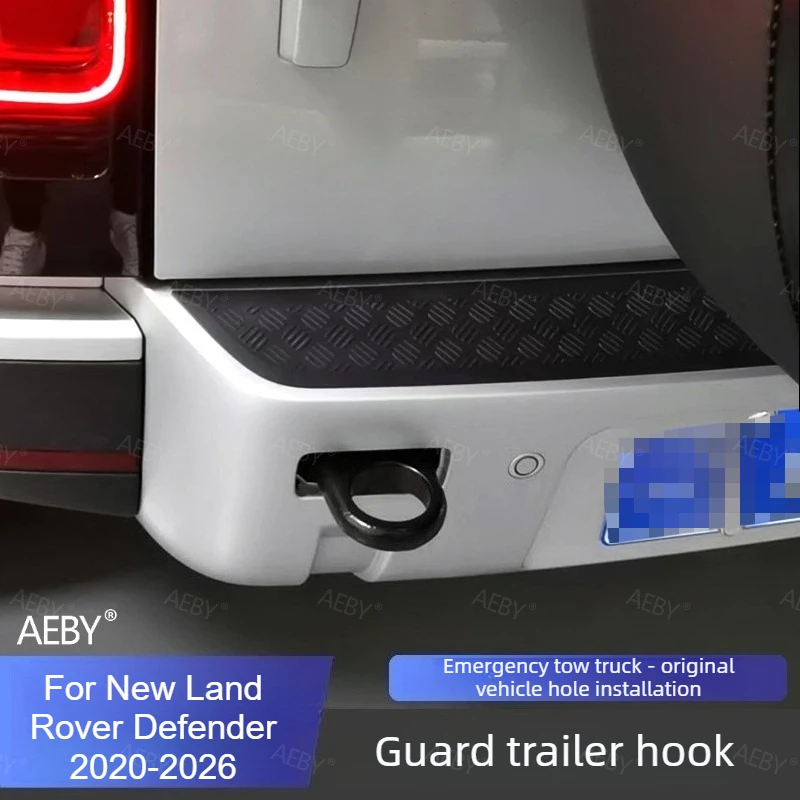 For New Land Rover Defender 2020-2026 Trailer towing hook Trailer Ring Rear bumper traction Specialized accessories Emergency