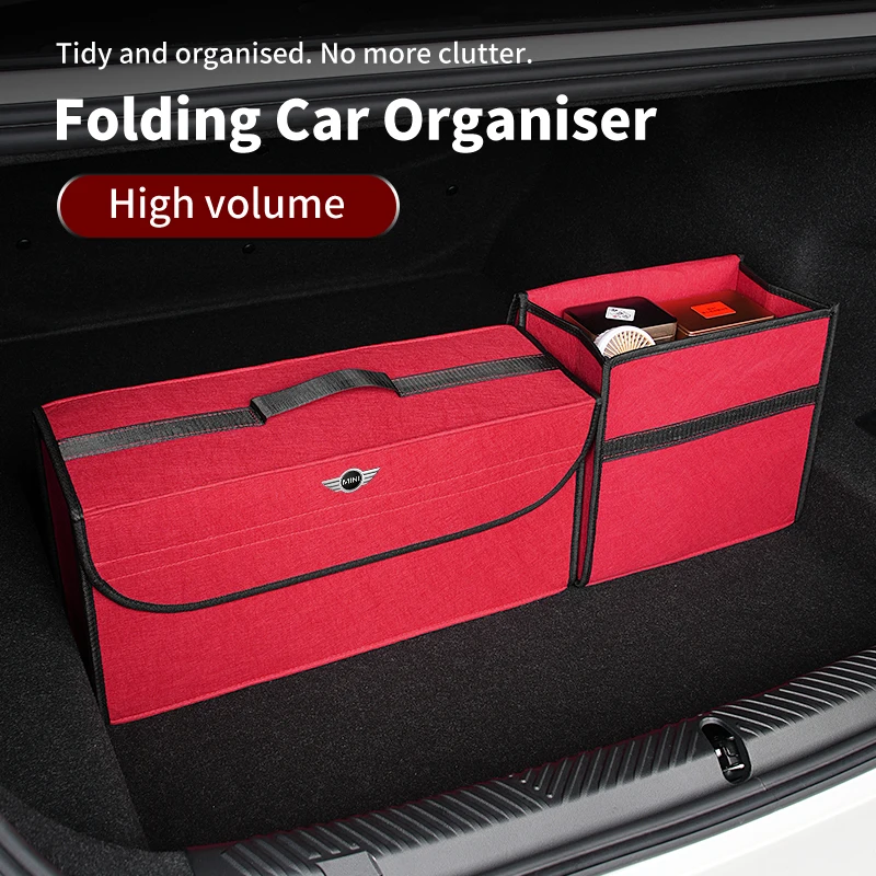 Car Trunk Organizer Large Capacity Folding Storage Bag For MINI Cooper JCW R56 R53 R52 R50 R55 R57 R58 R59 R60 F55 F56 Cabrio