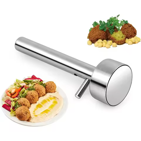 Falafel Scoop Mold Maker Tool Shaper Stainless Steel Non-Sticky Meatball Press Scoops Middle Eastern Kitchen Tool Easy To Use