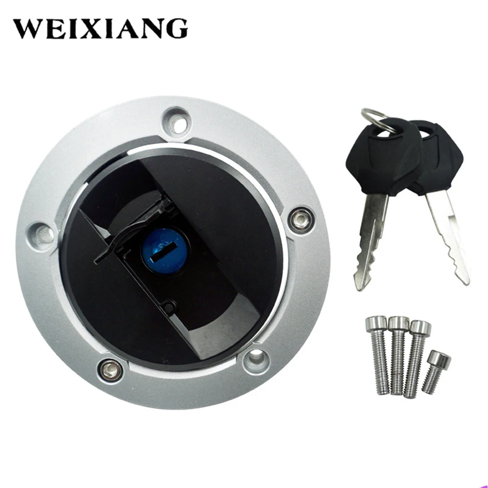 CNC Aluminum Motorcycle Fuel Gas Cap Tank Cover Lock For Suzuki GW250 EN125-3A 3F EN150