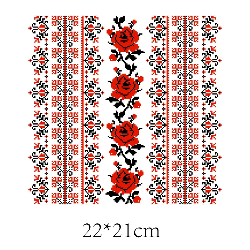 Ukrainian Vyshivanka Patch Stickers Op Kleding Oekraïne Embleem Ijzer Op Tranfers Voor Kleding Hoed Rose Zonnebloem Parches Voor Jurk