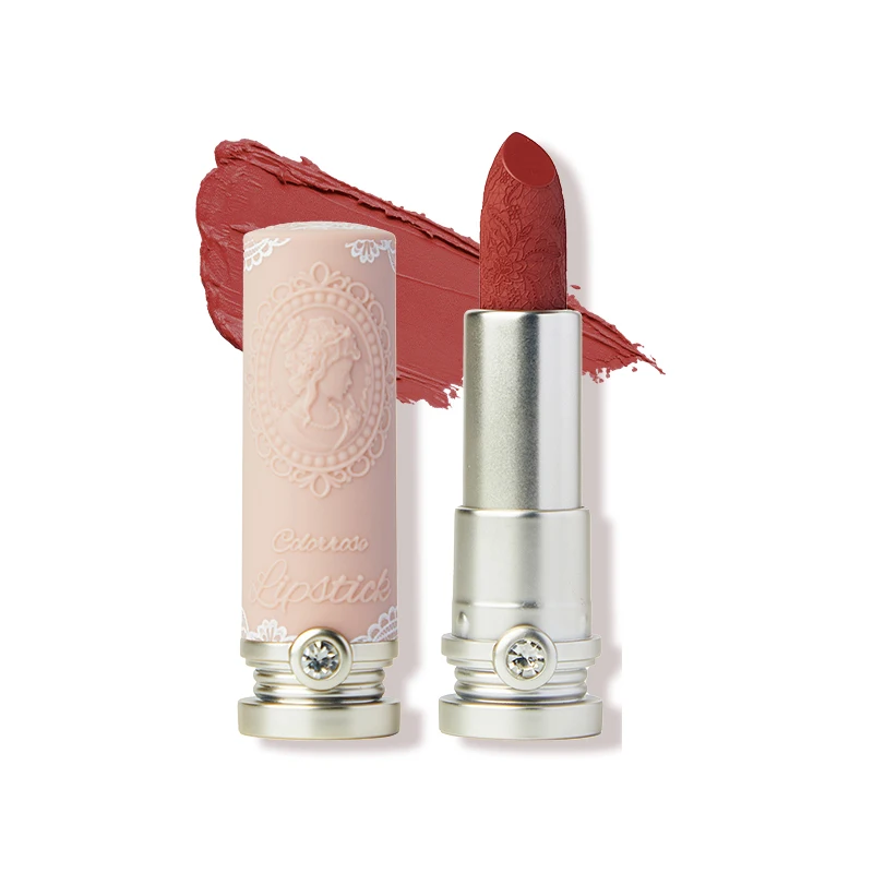 

ColorRose Embossed Matte Lipstick Hydrating Long-Lasting Soft Texture MoisturizingVegan Cruelty-Free Lip Makeup for Daily Use