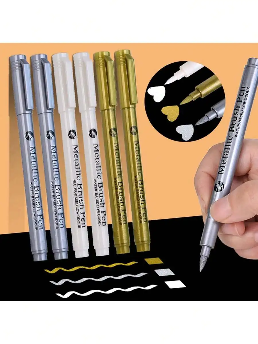

1pc 126 Colors Acrylic Marker Pens, Soft Tip, Suitable For Students, Opaque, Blendable, High-Quality Art Supplies, Suitable For DIY, Back To School Gift