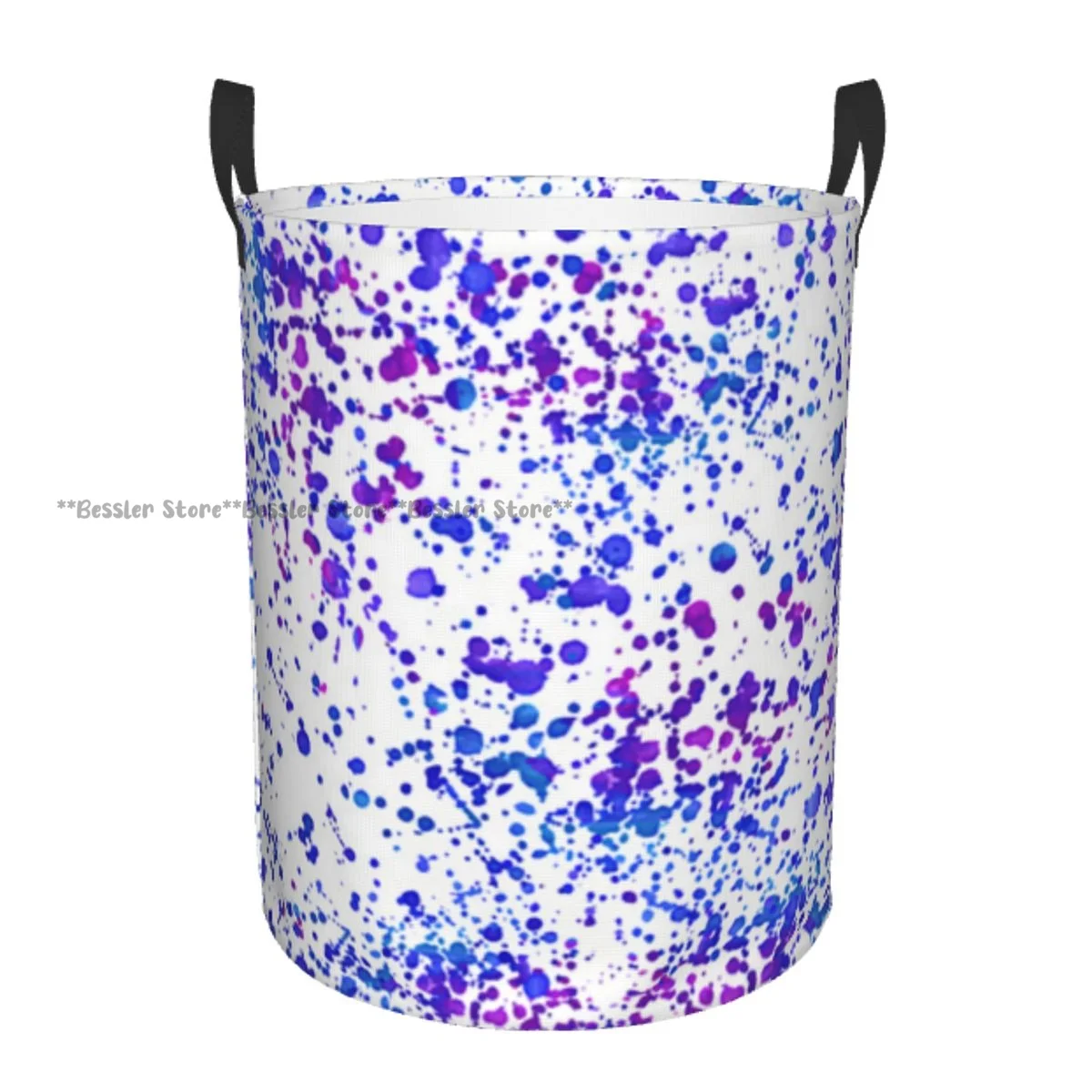 

Abstract Splattered Paint Drops Waterproof Storage Bag Household Dirty Laundry Basket Folding Clothes Organizer