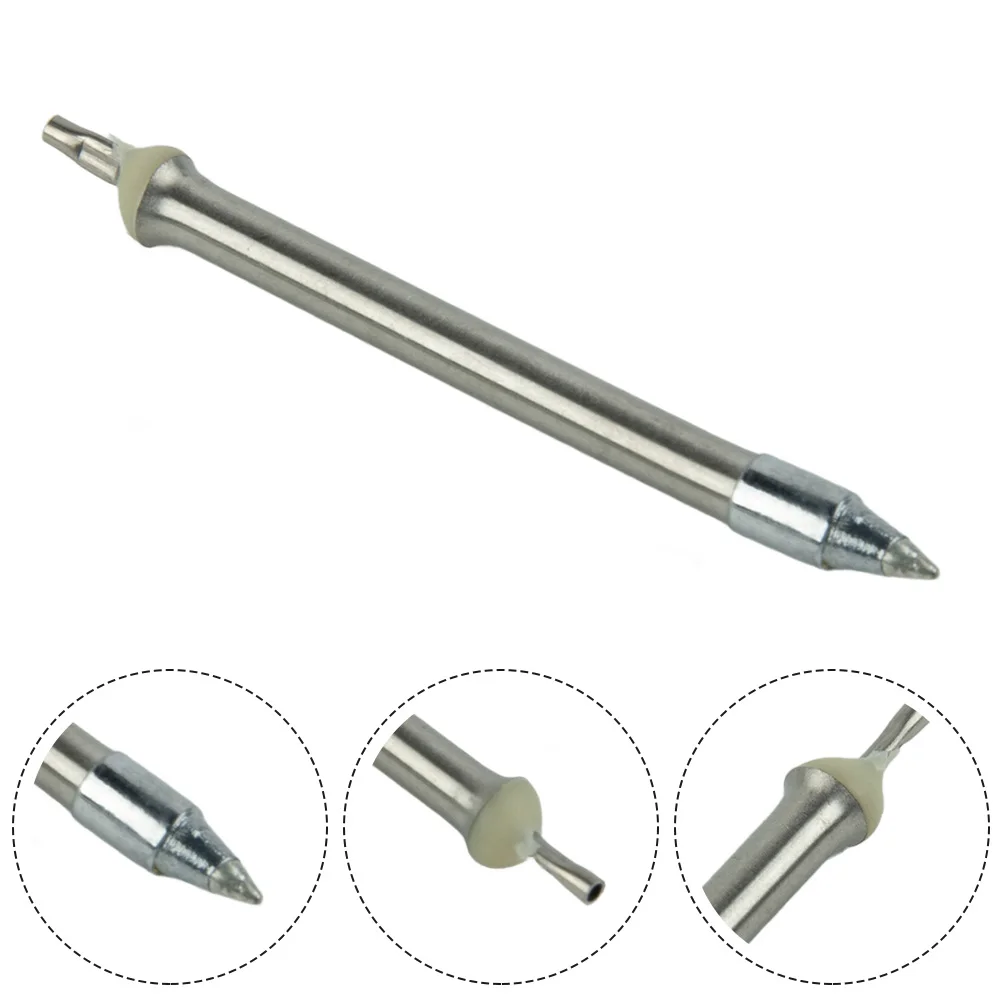 Soldering Iron Tip Metal Replacement Silver 15 Seconds 47*3mm Ceramic Electric Heating Core Long Life Brand New