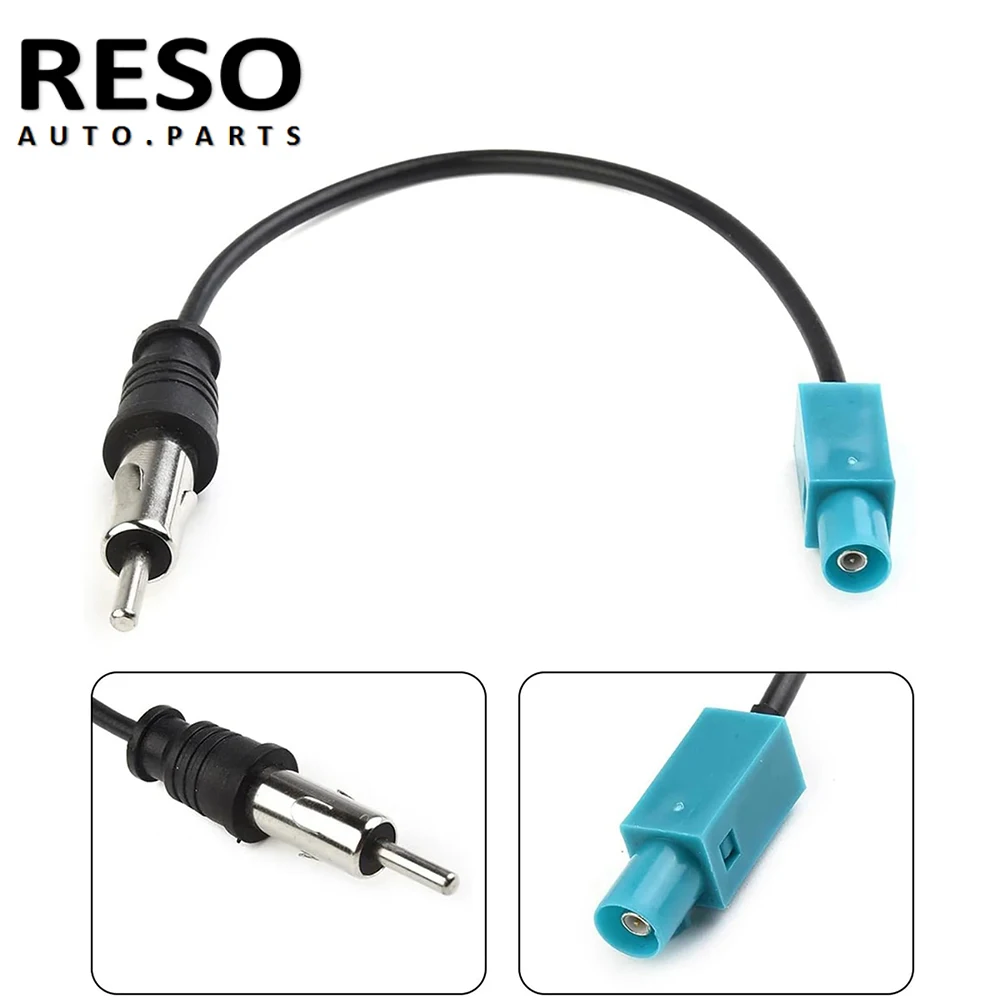Cabo Adaptador Universal de Antena de Rádio Estéreo FM/AM para Carro, Fakra-Z Macho para Plug DIN 15cm, Antena FM/AM para Peças de Reposição Automotivas DIN