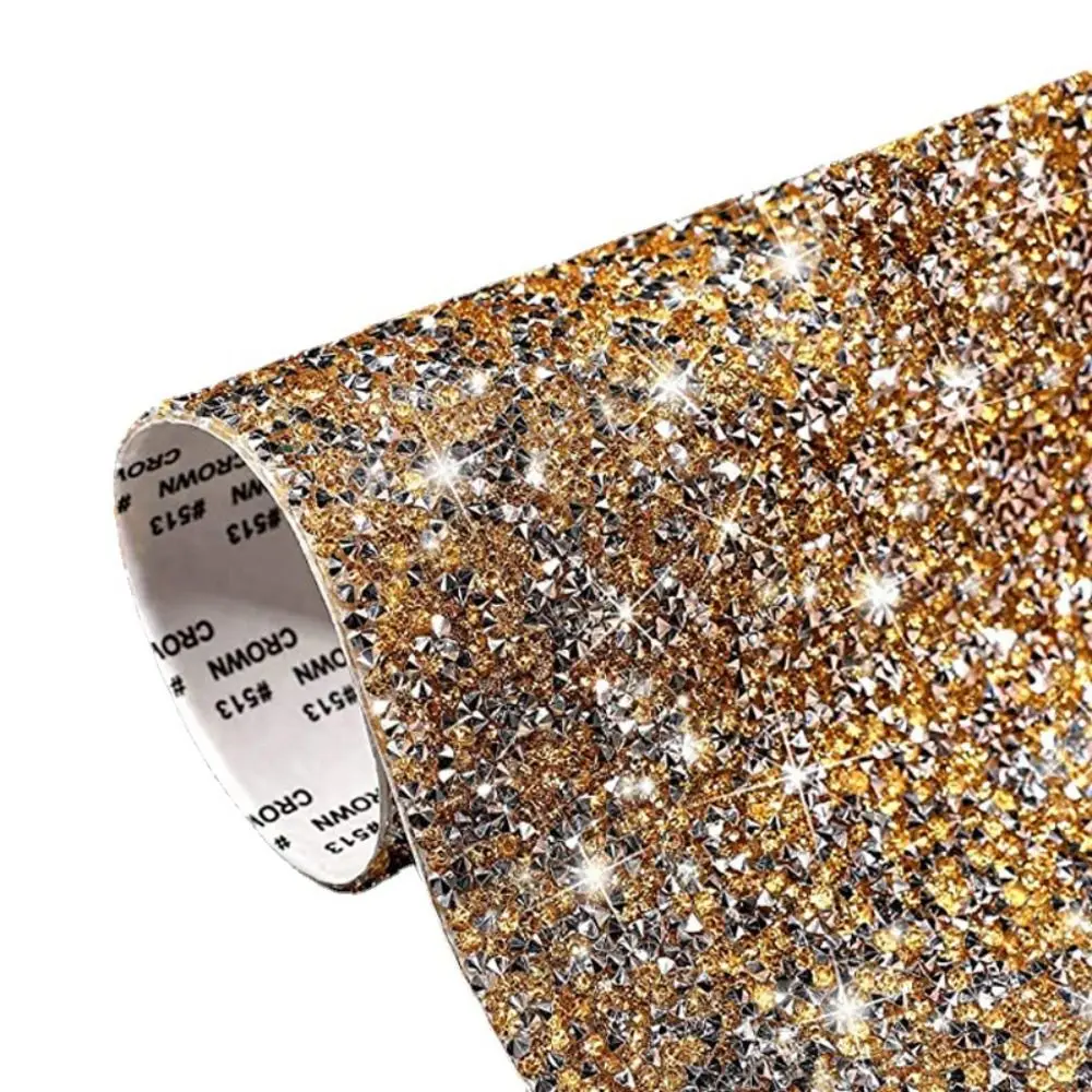 Samoprzylepne prezenty Party Home Decor Bling Paster Crystal Sticker Glitter Trim Applique Rhinestone Sheet