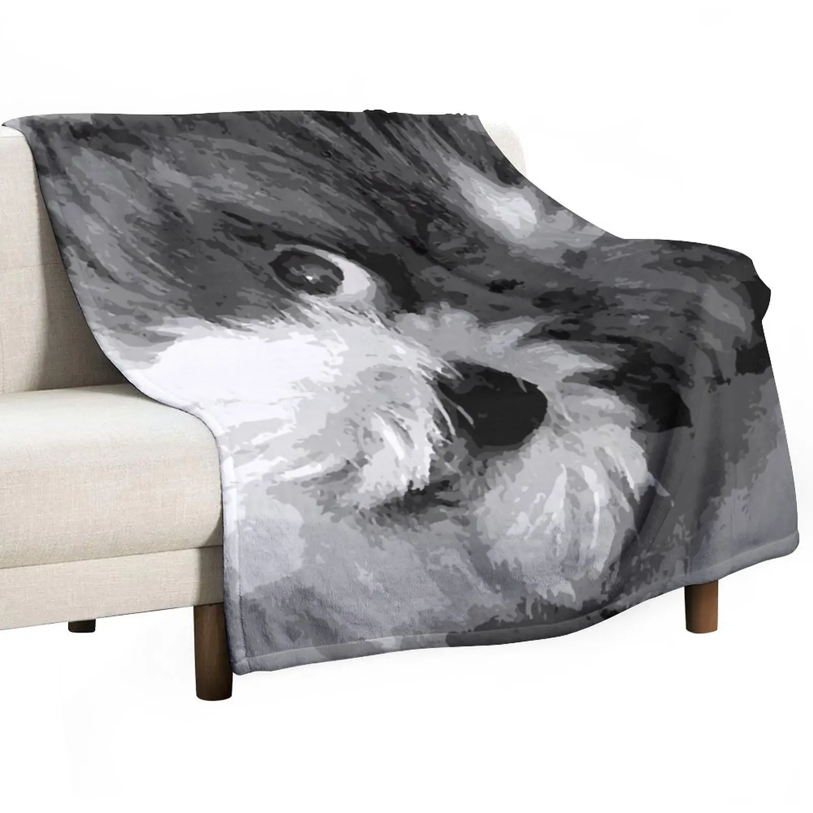 

Say What Cute Shih Tzu dog art Throw Blanket Furry Blankets Luxury Designer Blanket