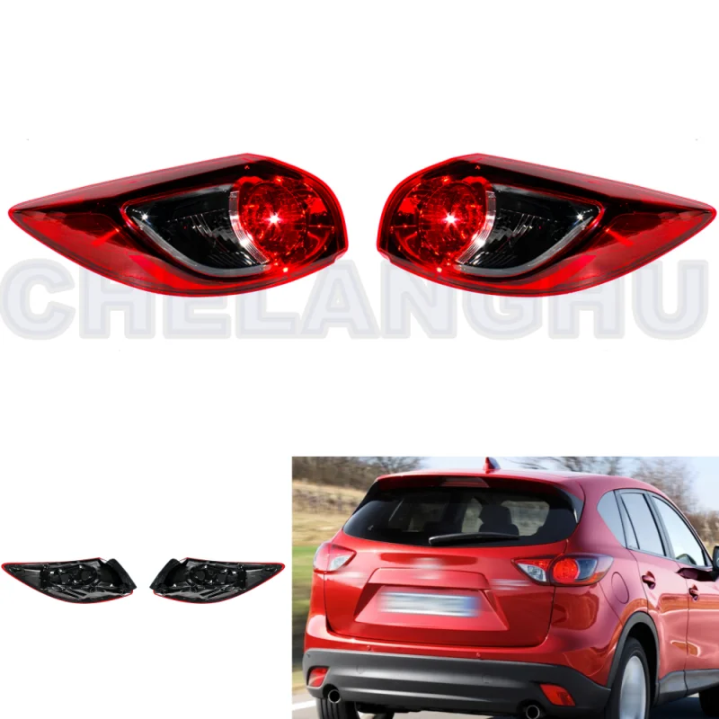 car assecories For Mazda CX-5 2012 2013 2014 2015 European Version Pair Outer Side Tail Light Rear Lamp Without Bulbs