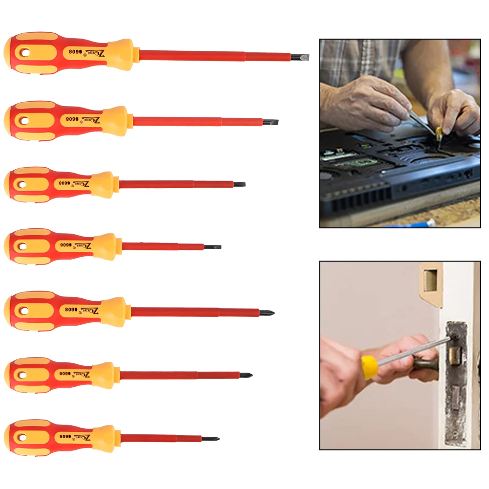 Multifunctional Insulated Screwdriver Set 7Pcs/Set Car Repair Tool With Case Magnetic 1000V Daily Use Electrician Tools Portable
