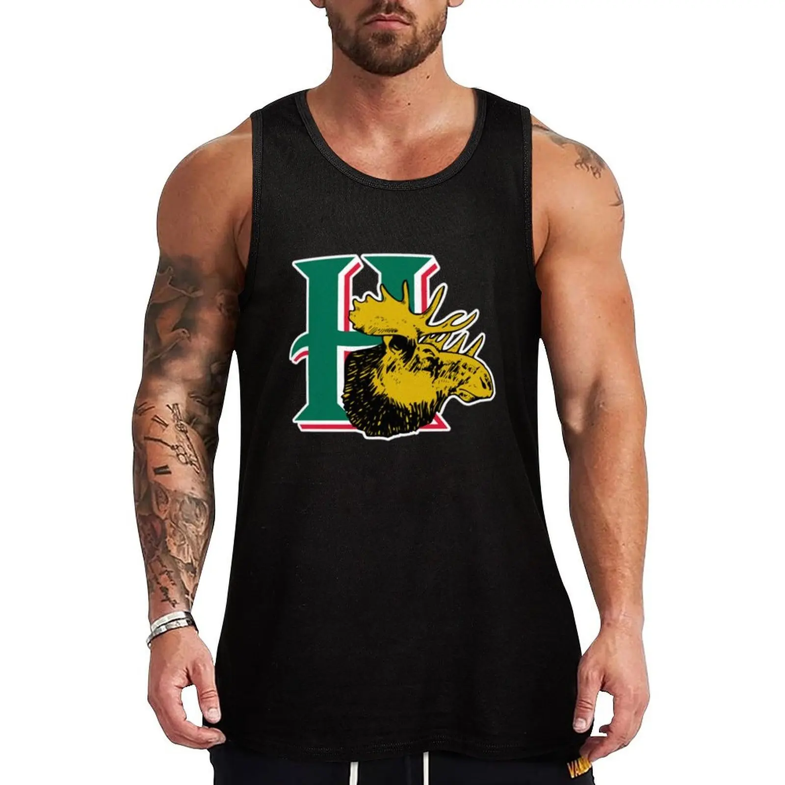 

Best Attractive Halifax Mooseheads Tank Top Sleeveless top Men's sleeveless t shirt gym accessories man