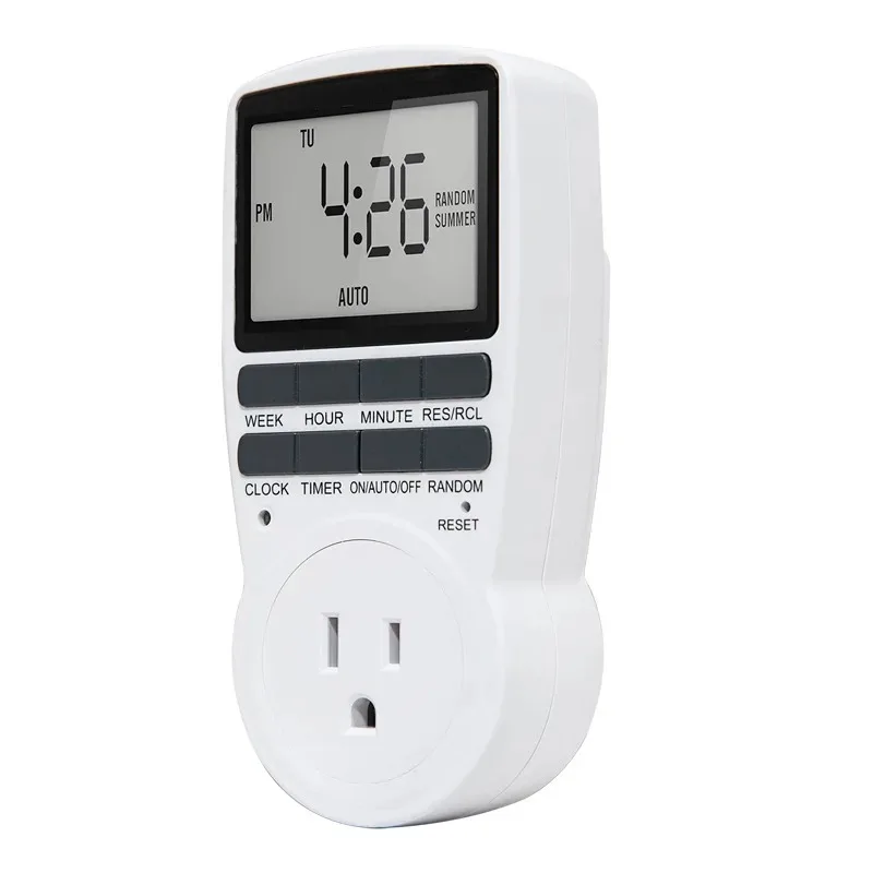 

Digital Timer Switch Electronic 12/24 Hours Programmable Timing Outlet EU UK US AU FR Plug Socket Kitchen Appliance Time Control