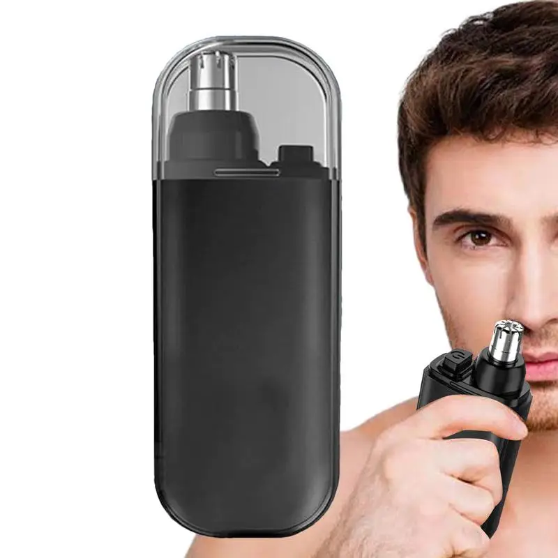 Portable Nose Hair Trimmer USB Rechargeable Nosal Hair Clippers Shaving Tool Electric Nose Hair Shaver For Home Travel Vacation