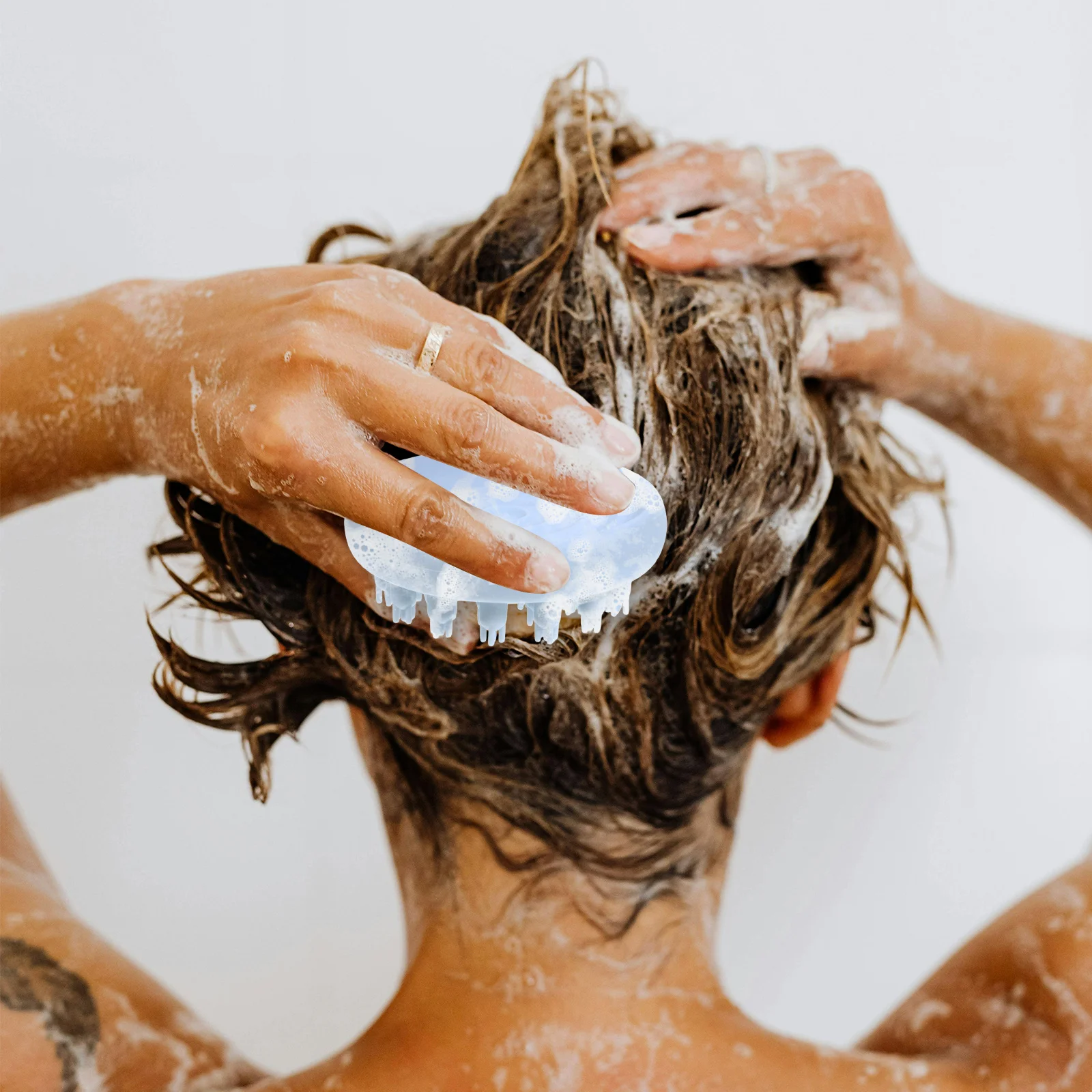 

Scrubber For Washing Hair Scalp Exfoliate Massage Tool Shower Scalp Massager For All Hair Types Long Short Curly