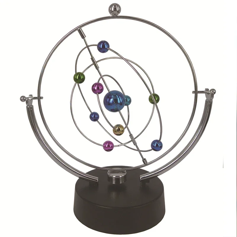 Rotation Perpetual Motion Swing Celestial Globe Pendulum Model Kinetic Orbital Revolving Gadget Home Decor Craft Ornament