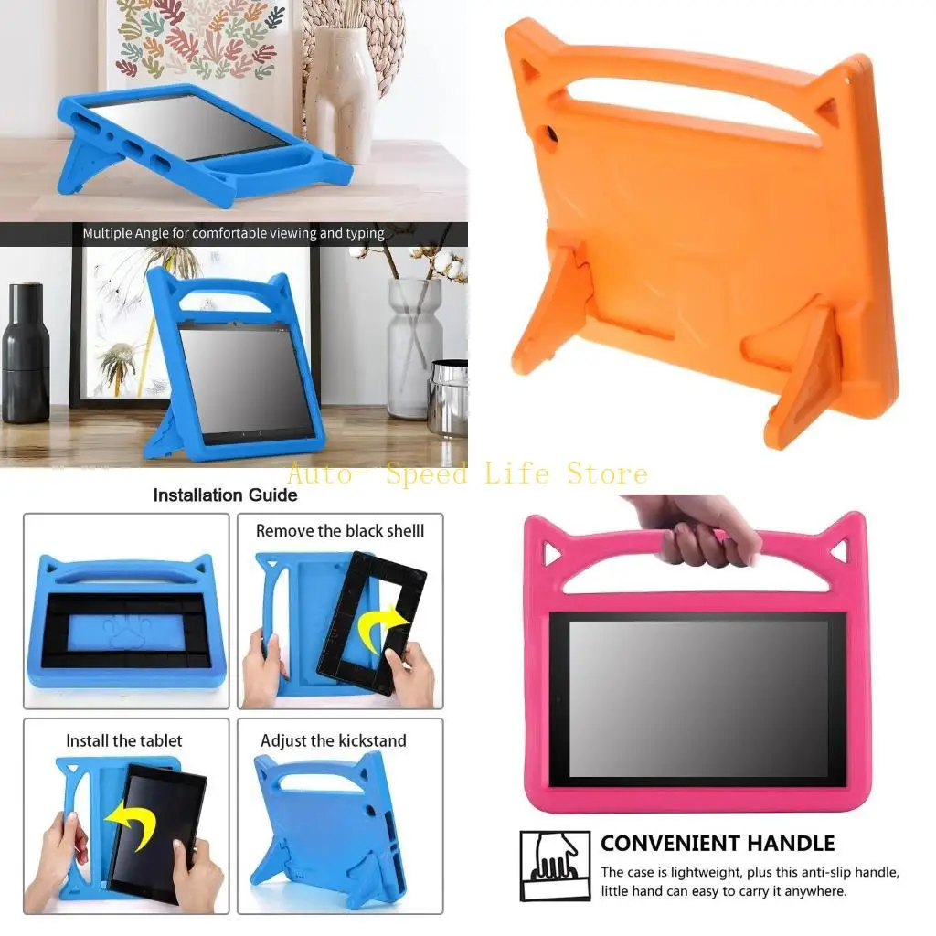 

02DA Amazing Gift for Fire 10 Tablet 2021 Kids Friendly Shockproof Silicone for C