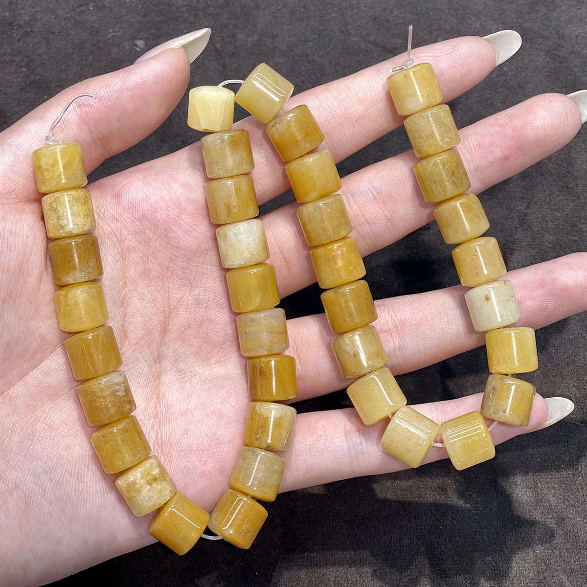 40 Stück 10mm Halbfertige Fassförmige Perlen Natürliche Kristallperlen für Schmuckherstellung DIY Halsketten Armbänder und Accessoires – Detail 25