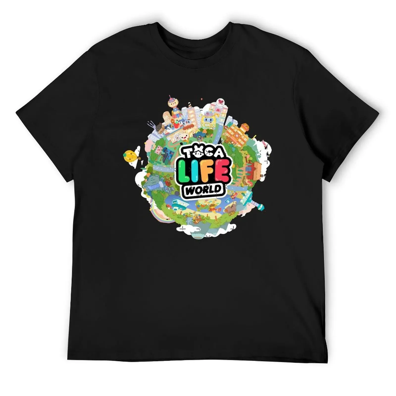 

toca life box - toca boca cute T-Shirt vintage graphic tee funny meme t-shirts aesthetic clothes plain white t shirts men