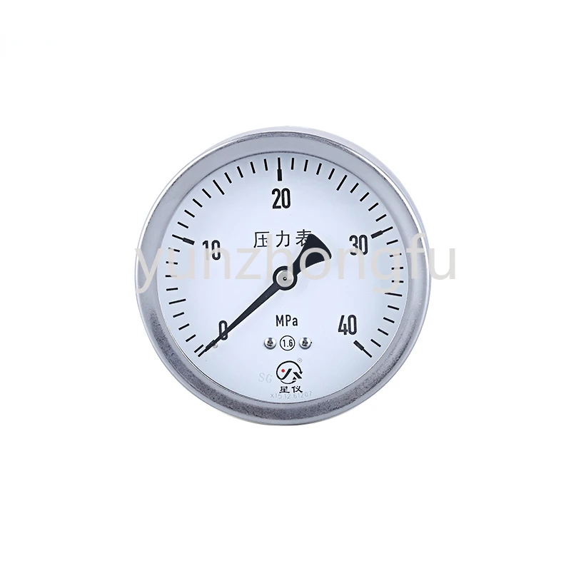 

YTF-100HZ All Stainless Steel Pressure Axial Pressure Gauge Water Pressure Gauge Barometer