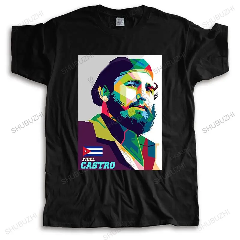 Camiseta de manga corta del Presidente de Cuba para hombre, Camisa de algodón de recuerdo, tops de héroes de moda de verano