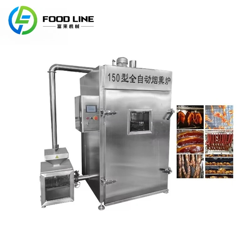

Customized Industrial Smoke Production Complete Smoking System For Large Scale Meat Sausage Processing Factory Smoker Machine