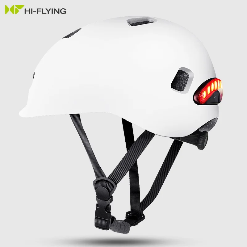 

Motorcycles accessories Smart LED Warning Flash Riding Helmet Electric Scooter and Other bike bicycle Cycling Helmet custom