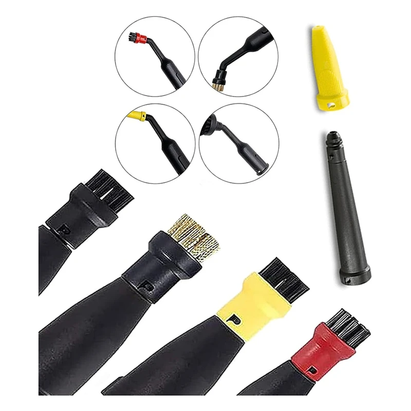 A44F-12 قطعة ملحقات منظف البخار لفرشاة Karcher Sc1 Sc2 Sc3 Sc4 Sc5، مجموعة منظف البخار