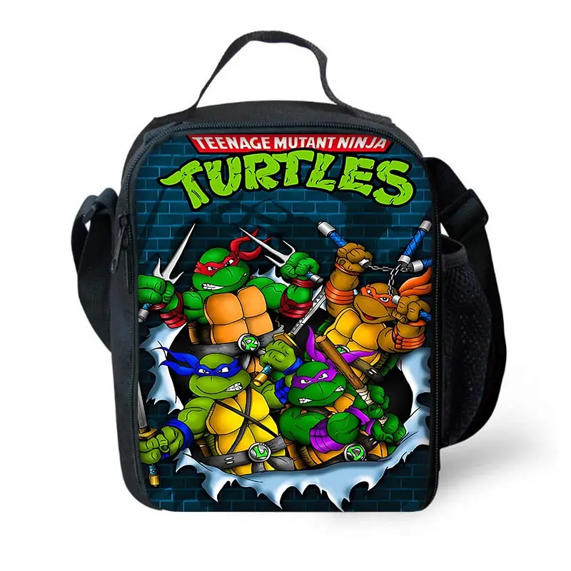 Teenager Mutant Ninja Schildkröten Kind isolierte Kapazität Tasche für Jungen Mädchen Student im Freien Picknick wieder verwendbare thermische Kühler Lunchbox