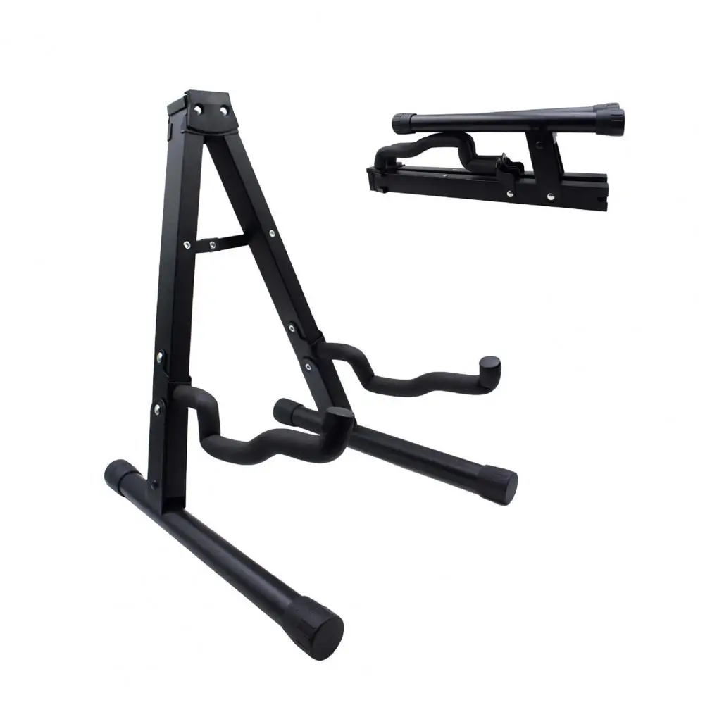 Space-saving Guitar Stand Portable A-frame Guitar Stand Stable Structure Non-slip Rubber Foam Arm for Acoustic/electric