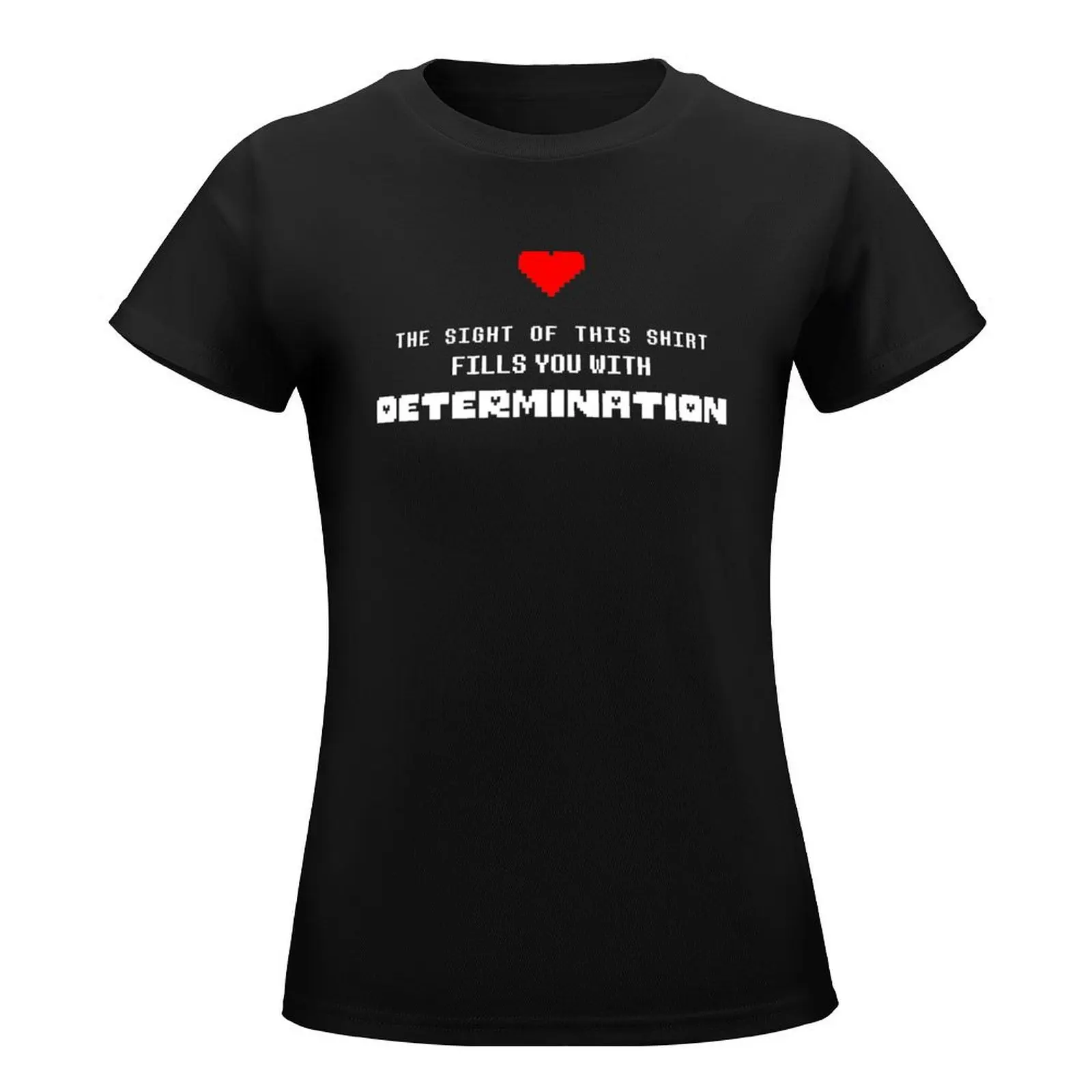 undertale - Determination T-Shirt female Blouse Aesthetic clothing Female clothing t-shirt dress for Women graphic