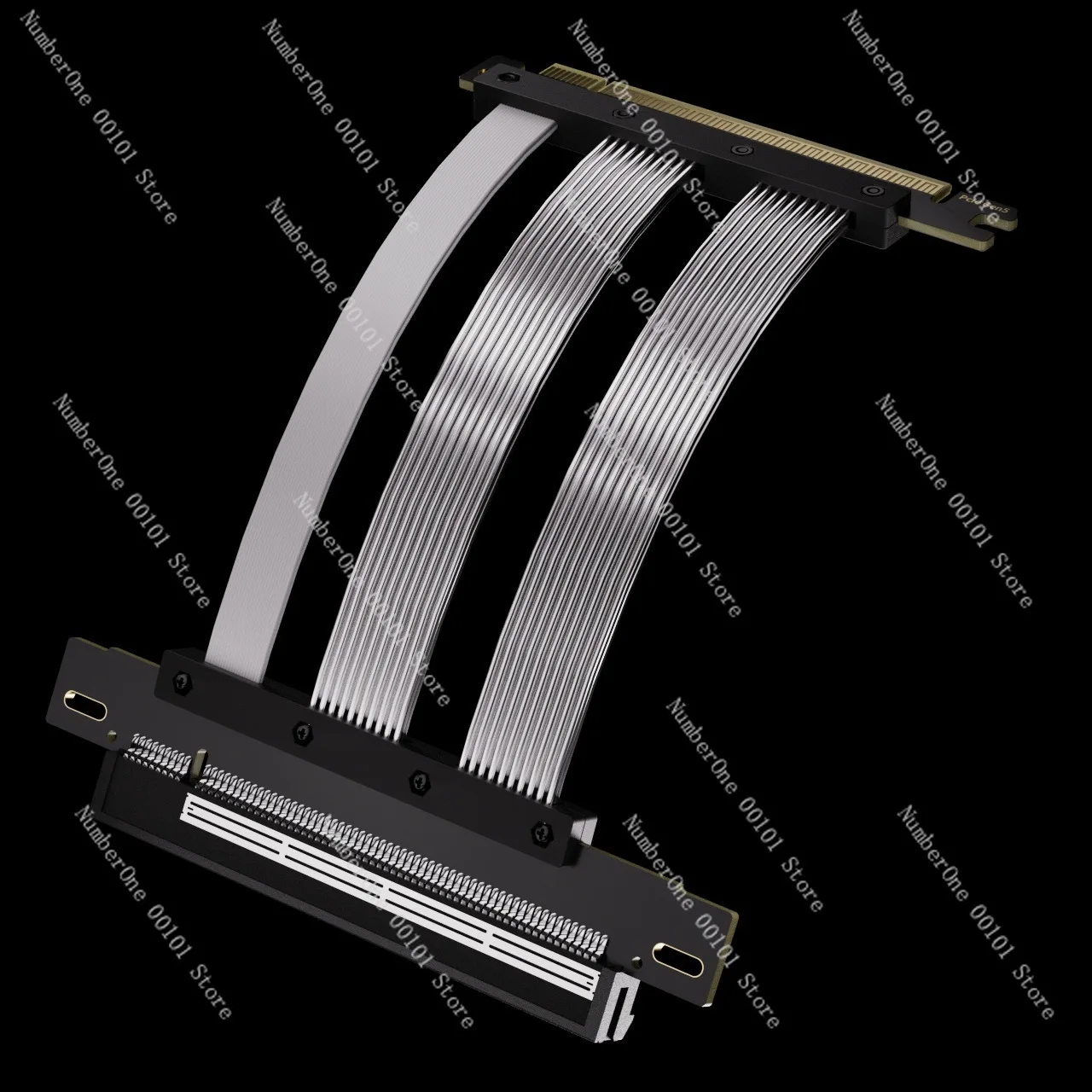 

Удлинительный кабель для видеокарты PCIE 5.0, полноскоростной сетевой кабель без потерь, вертикальное шасси ATX/ITX