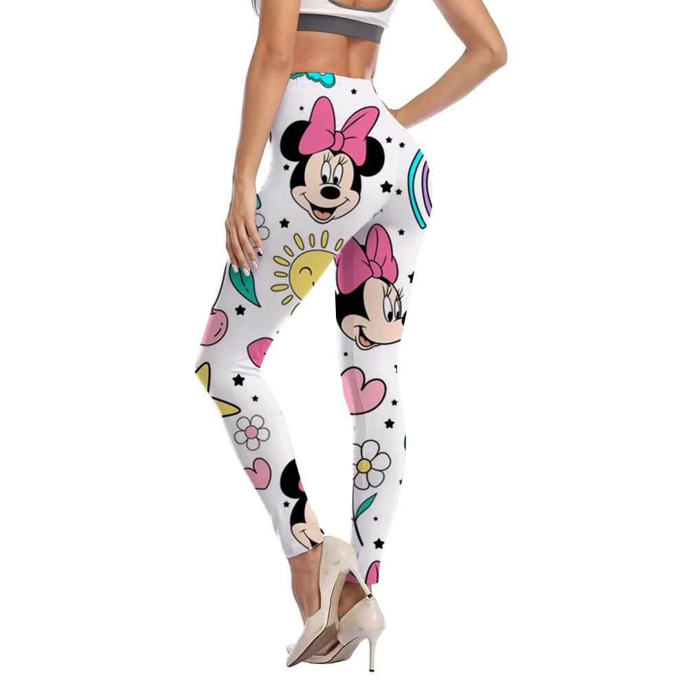 Disney Mickey Mouse print Gym Leggings Women Yoga Pants Booty Lifting Leggings Pants Women camouflage Clothing Fitness Wear