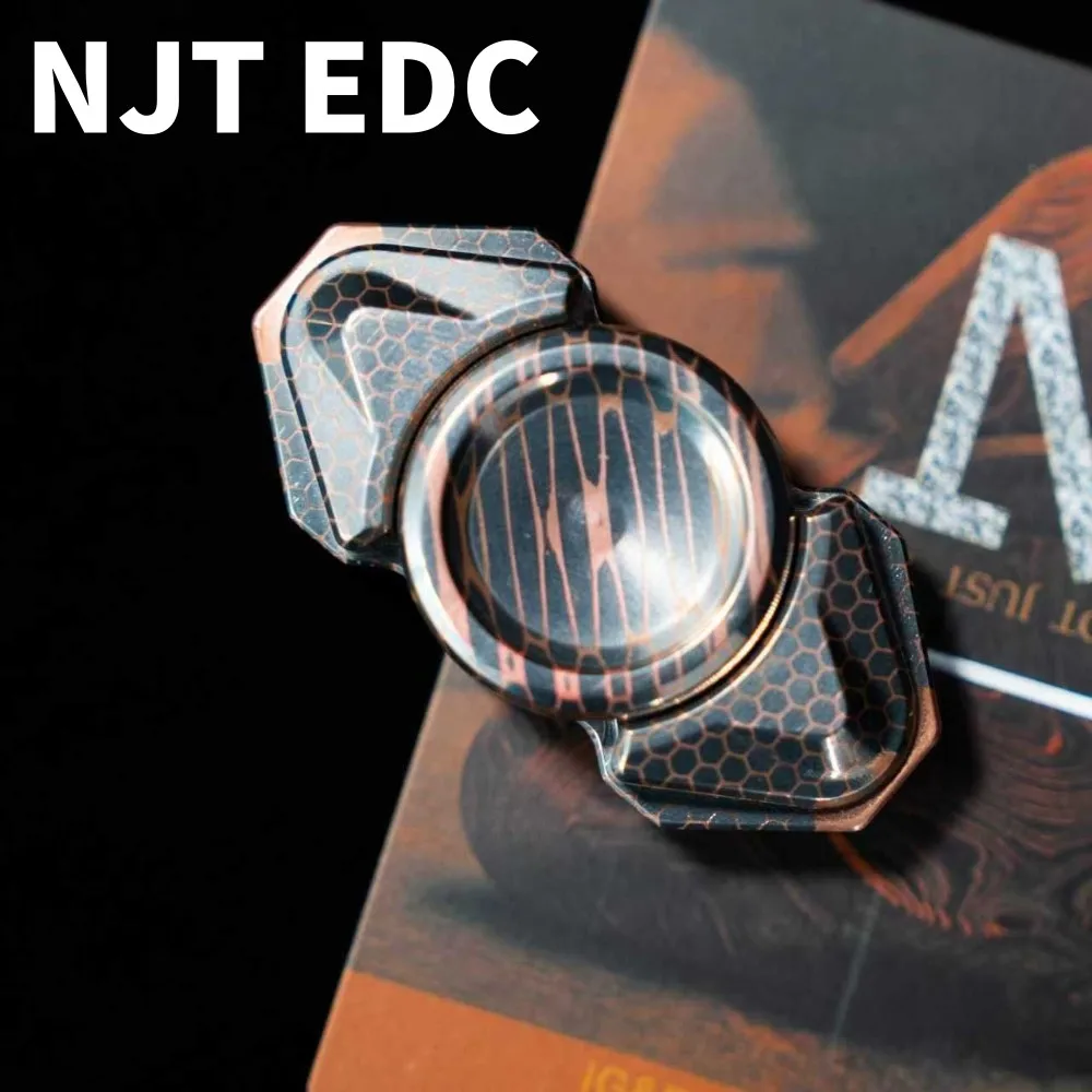 NJT EDC Vinda Superconductor Two-Blade Fidget Spinner Fingertip Extreme Sport Fidget Toys For Adults Gyro