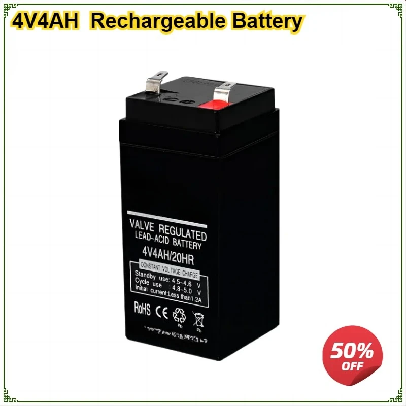 

4V 4AH Lead Acid Rechargeable Battery for Children Toy Car Electronic Scale Weighing Scale Emergency Light Sealed Accumulator