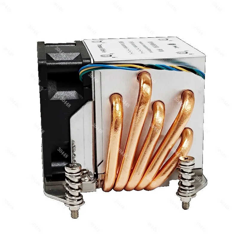 AMD Socket AM5 AM4 2U Active Server CPU Cooler For Ryzen 9000 7000 5000 Series 5 Heatpipes 170W TDP Heatsink Fan 5A462