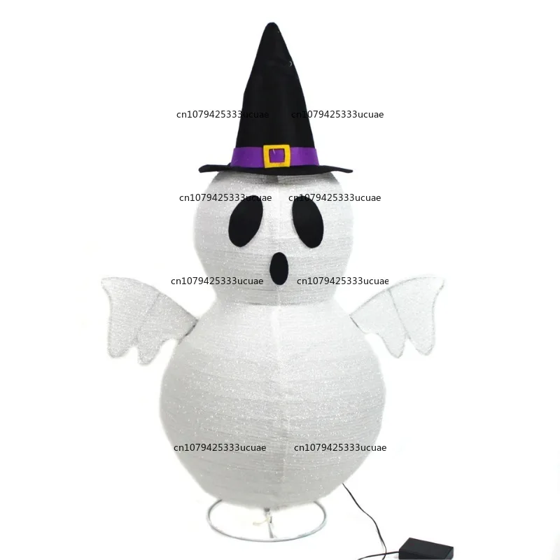 

LED Glowing Ghost Ghost Face Lamp Halloween Courtyard Decorative Lamp Pumpkin Lantern String Light