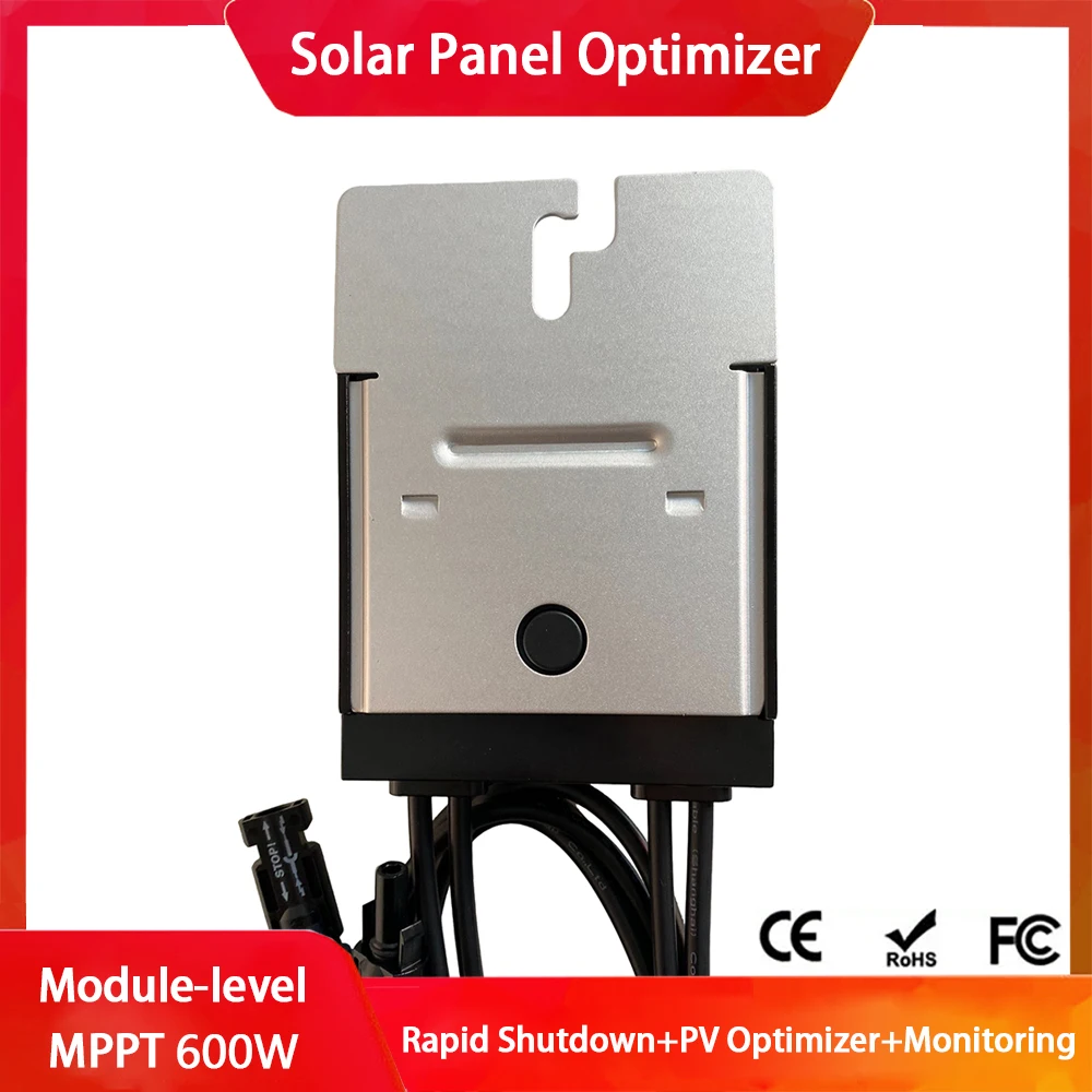 PV Power Optimizer 600W 70V 15A Input IP68 Real-time Solar Panel Monitoring Voltage-Limiting Anti-Hotspot Solar Optimizer