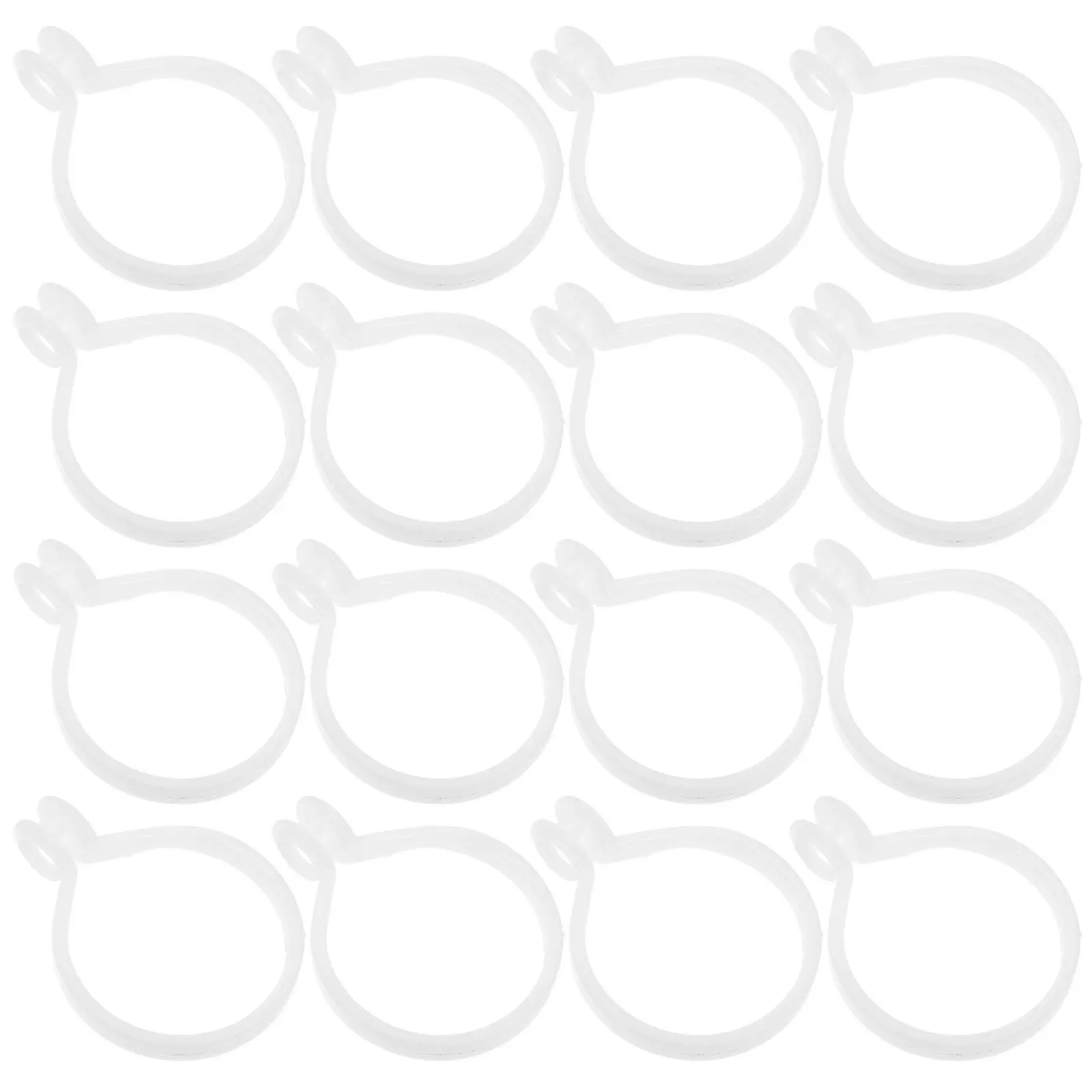 100 шт. пластиковых колец для штор с высокой нагрузочной способностью для римских карнизов, легко скользящие, для декора окон дома