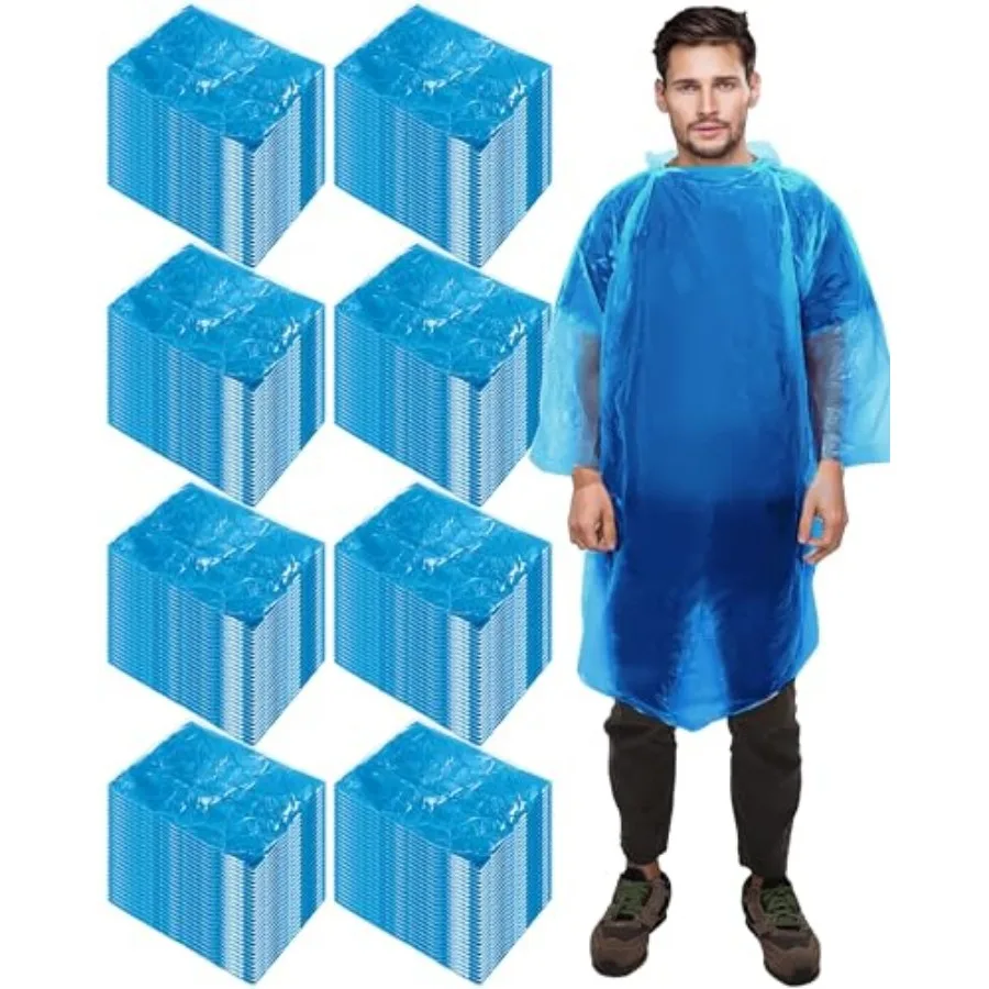 

120 Pack Disposable Rain Poncho for Adult Family Bulk Wedding Homeless Gift Emergency Travel Hooded Outdoor Raincoat