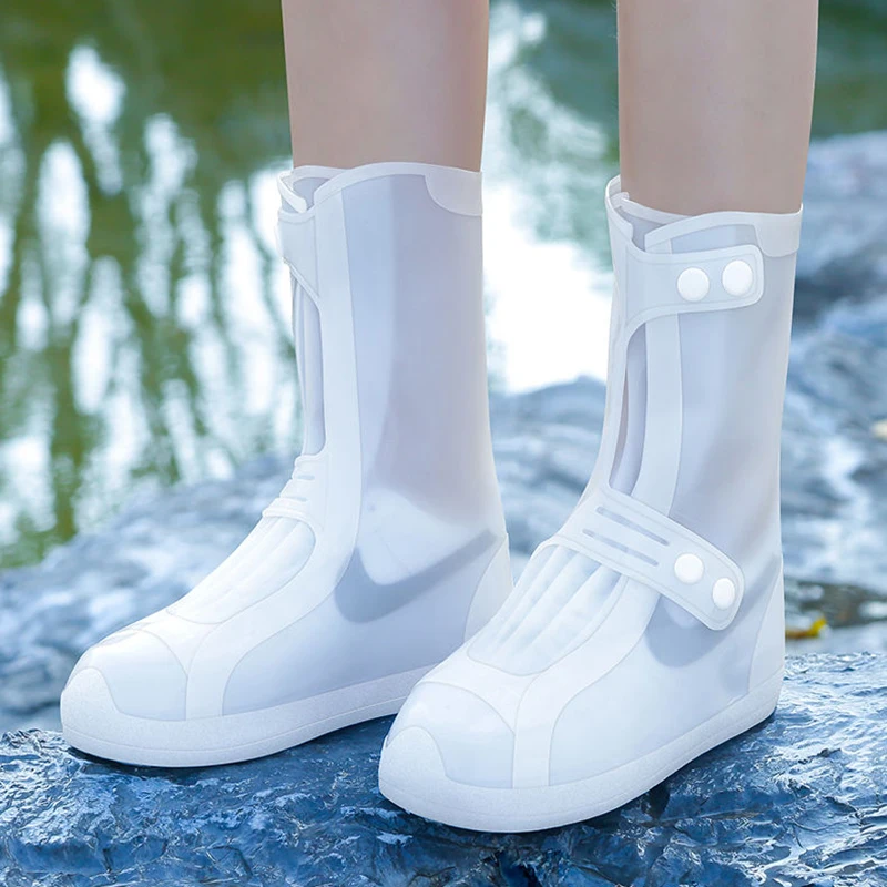 

Водонепроницаемые бахилы унисекс, многоразовые пластиковые чехлы для обуви из ПВХ, с защитой от дождя, для улицы, путешествий, кемпинга, пешего туризма, нескользящий чехол от дождя