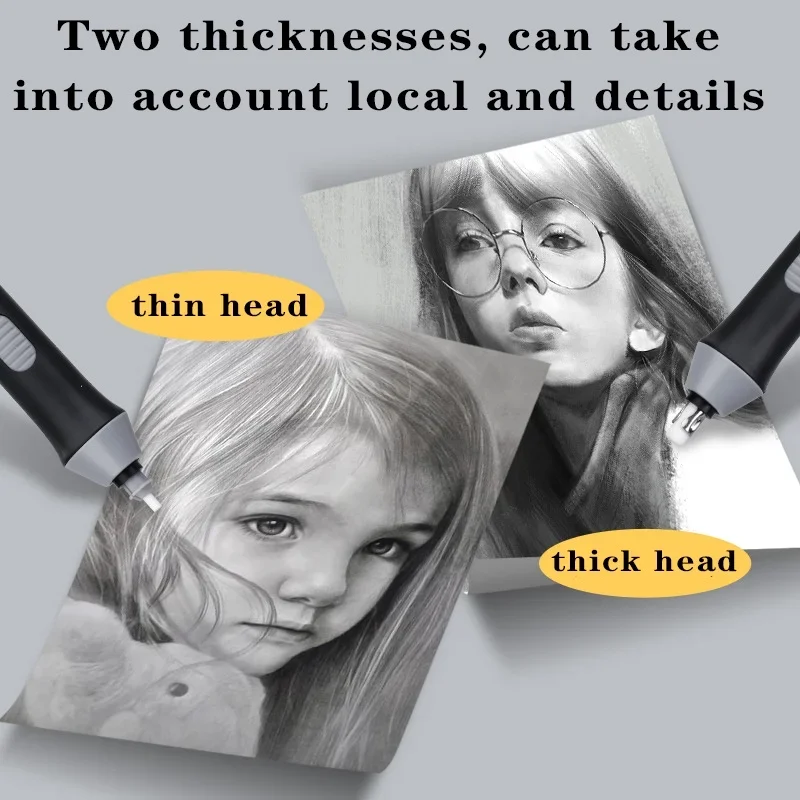 ممحاة كهربائية تعمل بالبطارية، عبوات قابلة للاستبدال للفنانين، رسم بالقلم الرصاص، أدوات مكتبية، مستلزمات طلاب المدارس