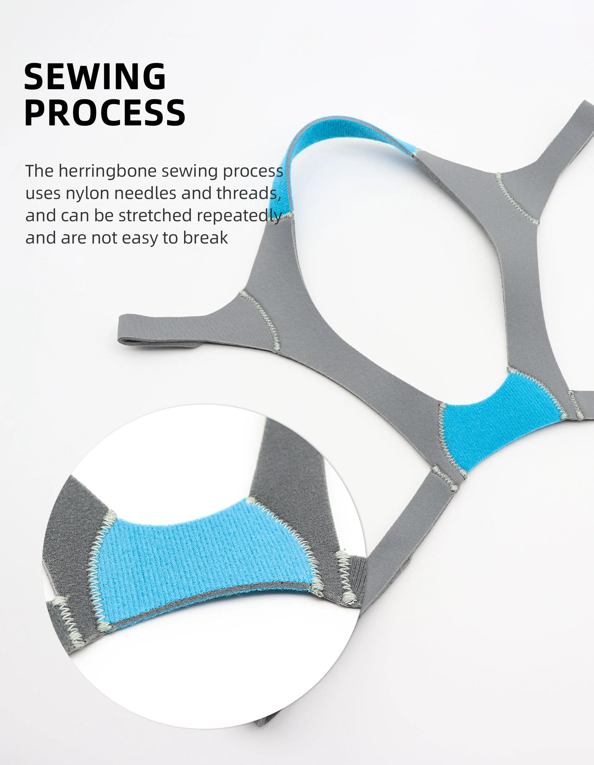 2Pcs Headgear for F20 Mask with Magnetic Clips Soft  Replacement Headgear Straps for F20(Without Mask)